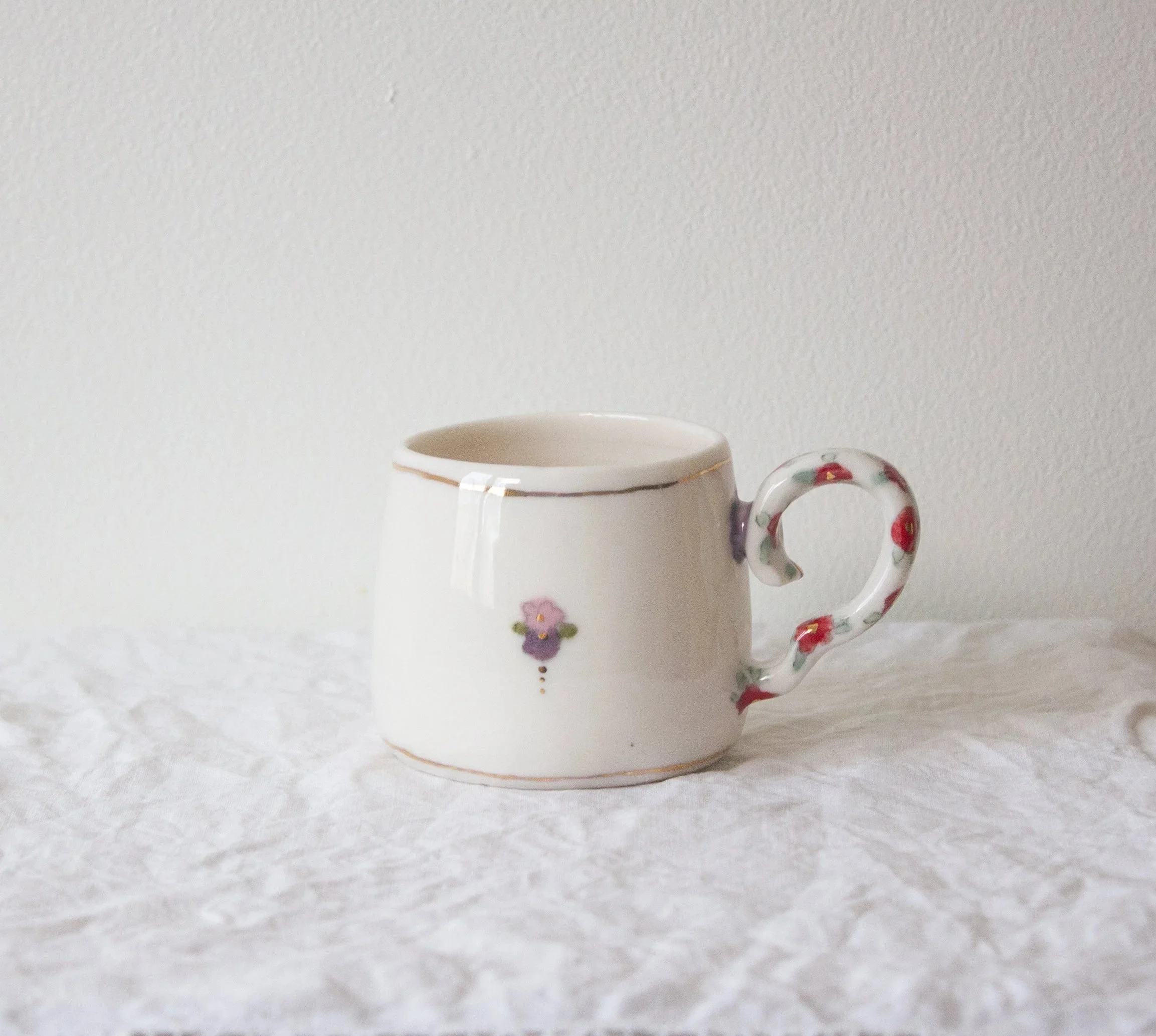 Peony Mug- Crimson