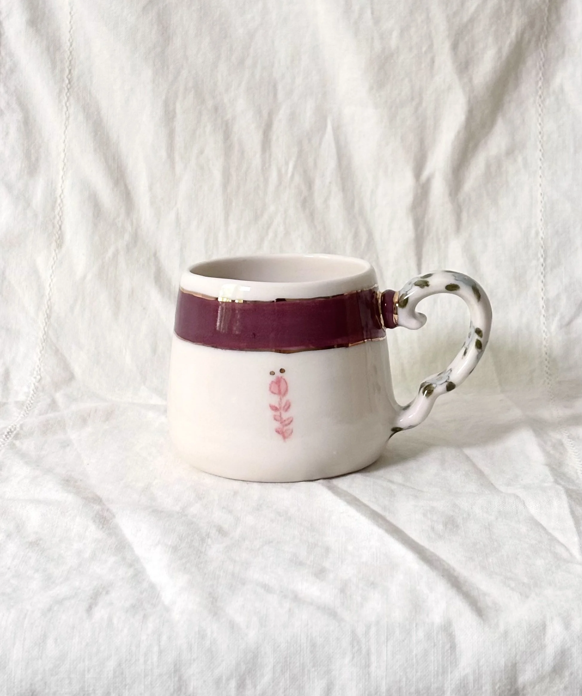 Tulip Mug- Merlot