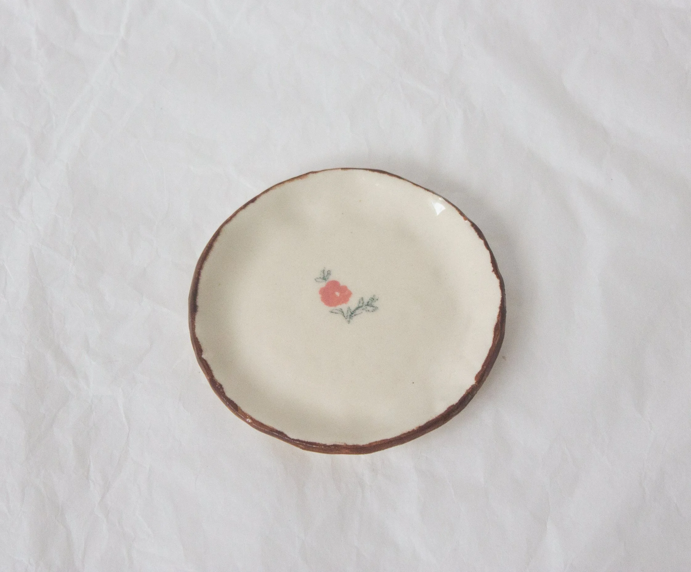 Cornflower Ring Dish- Chocolate