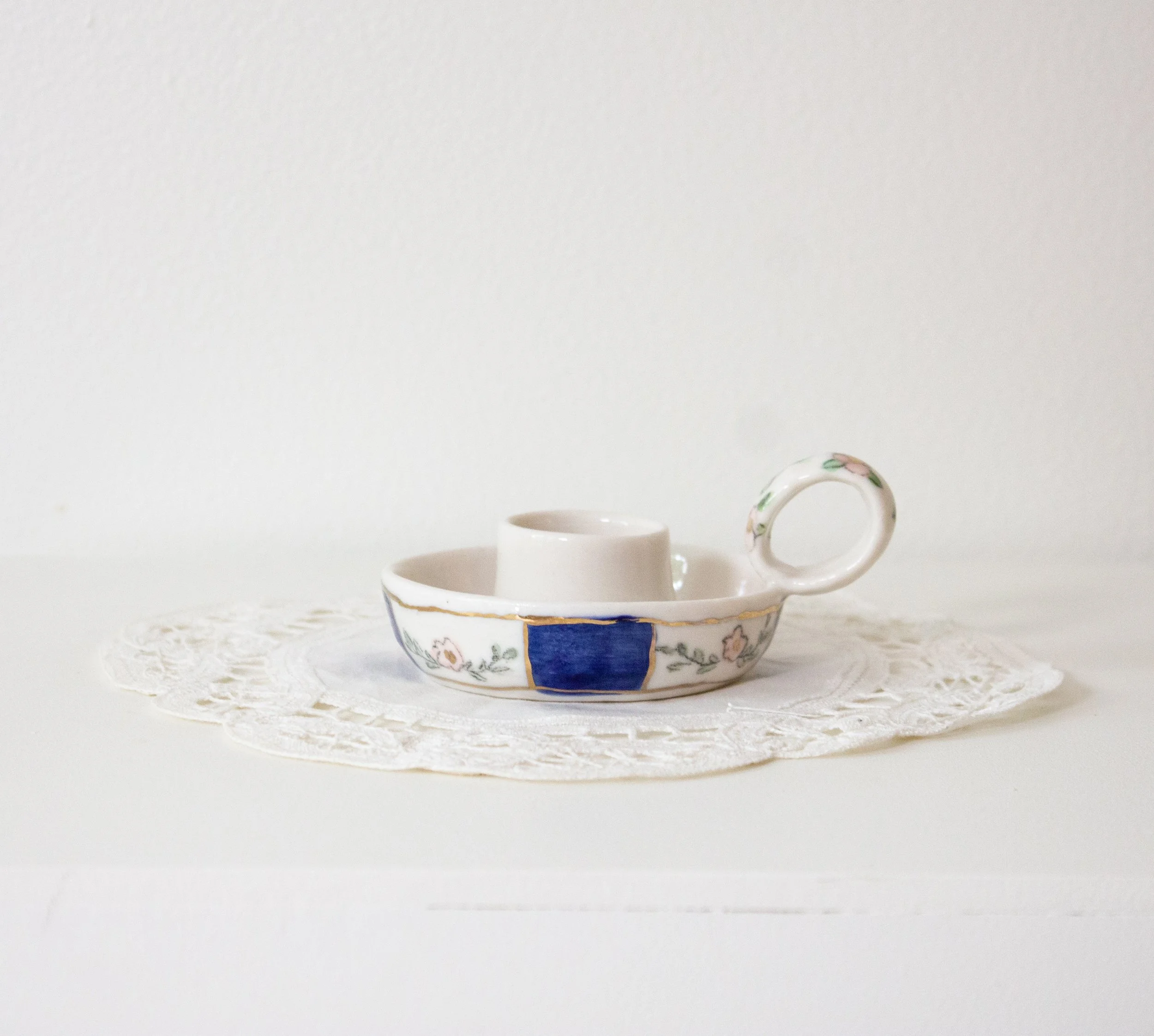 Cornflower Candle Holder- Sapphire