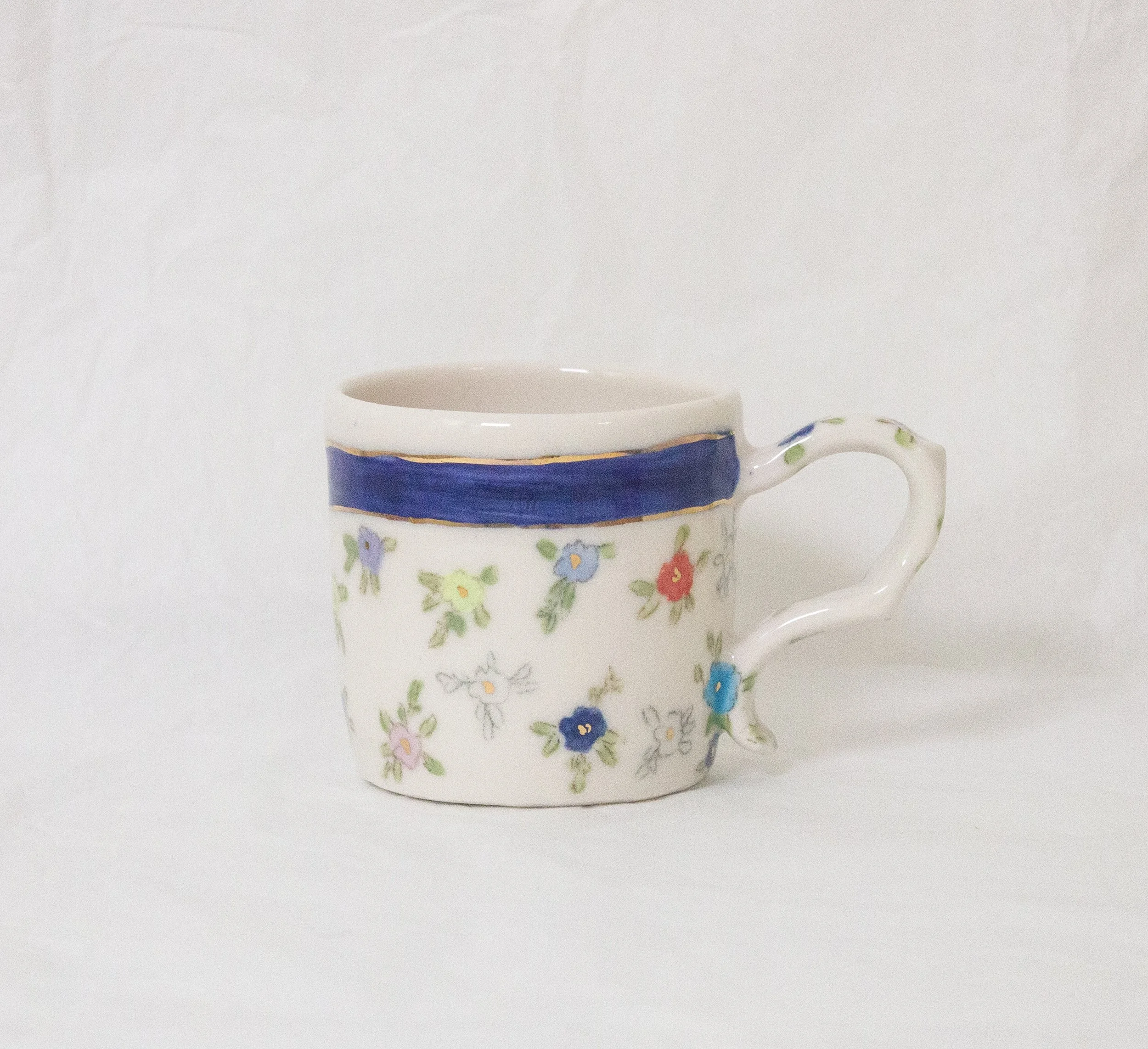 Geraniums Mug - Cobalt