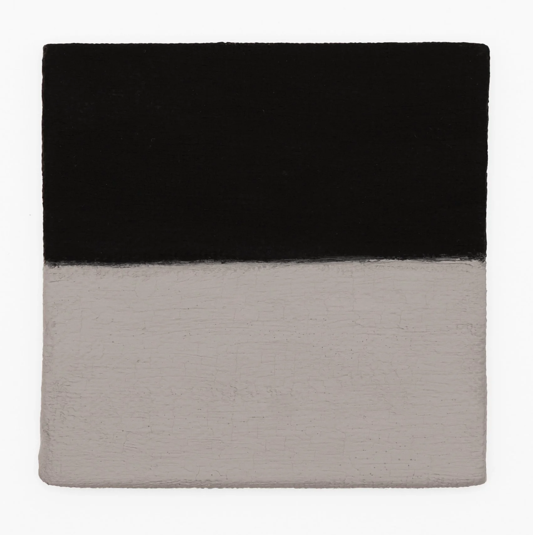  Sorrowful Yet Always Rejoicing  Untitled (Black over Grey)  Gouache on Linen l 3”x3” l 2026 