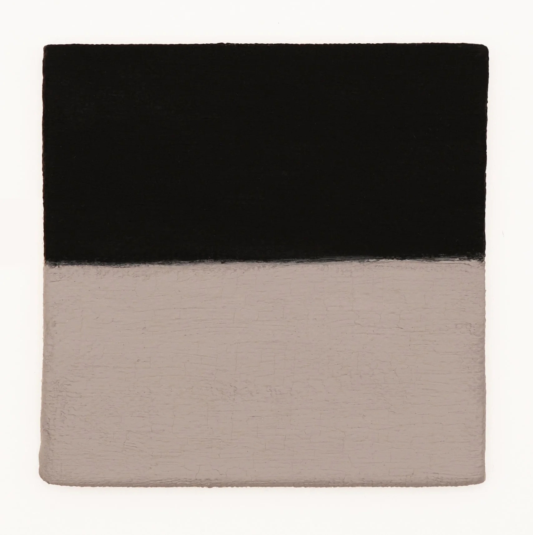  Sorrowful Yet Always Rejoicing  Untitled (Black over Grey)  Gouache on Linen l 3”x3” l 2026 