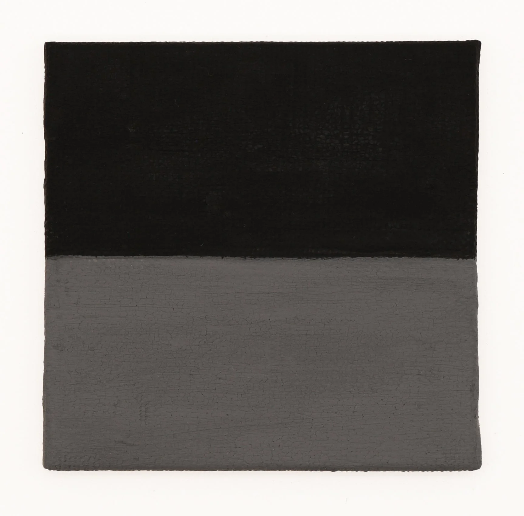  Sorrowful Yet Always Rejoicing  Untitled (Black over Grey)  Gouache on Linen l 3”x3” l 2026 