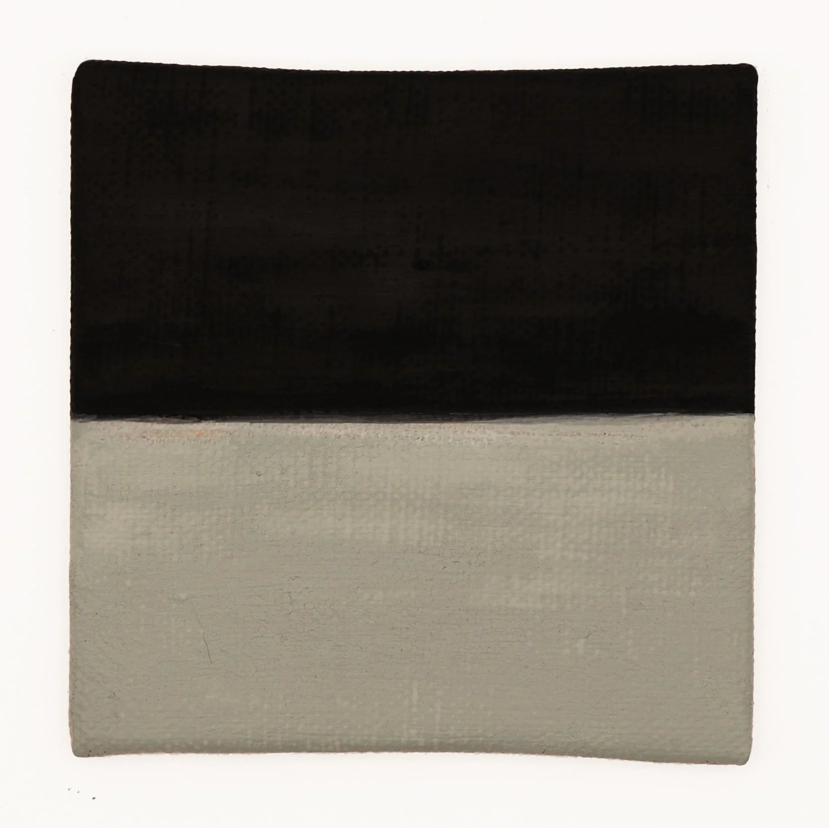  Sorrowful Yet Always Rejoicing  Untitled (Black over Grey)  Gouache on Linen l 3”x3” l 2026 