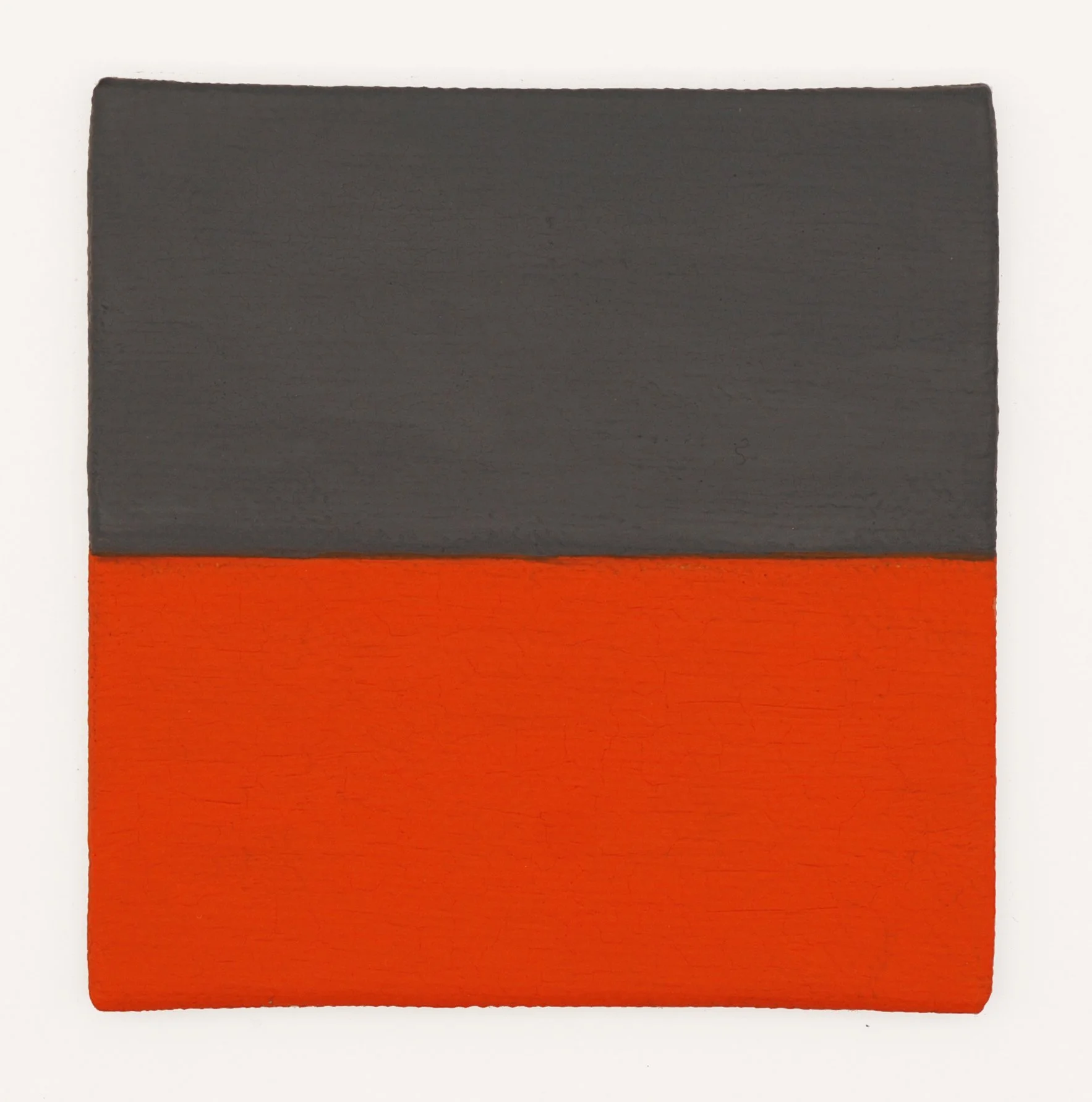  Sorrowful Yet Always Rejoicing  Untitled (Grey over Orange)  Gouache on Linen l 3”x3” l 2026 