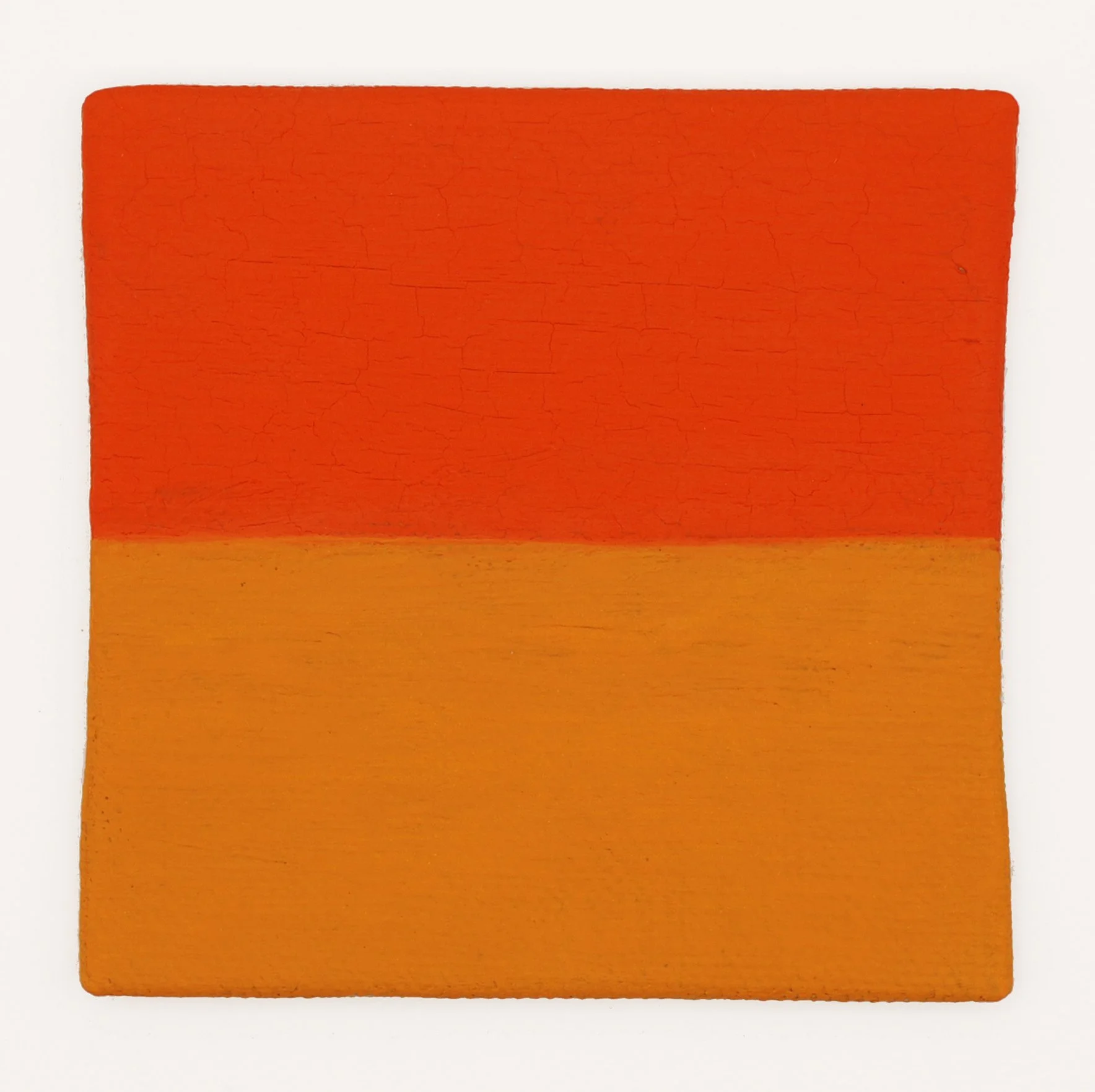  Sorrowful Yet Always Rejoicing  Untitled (Orange over Orange)  Gouache on Linen l 3”x3” l 2026 