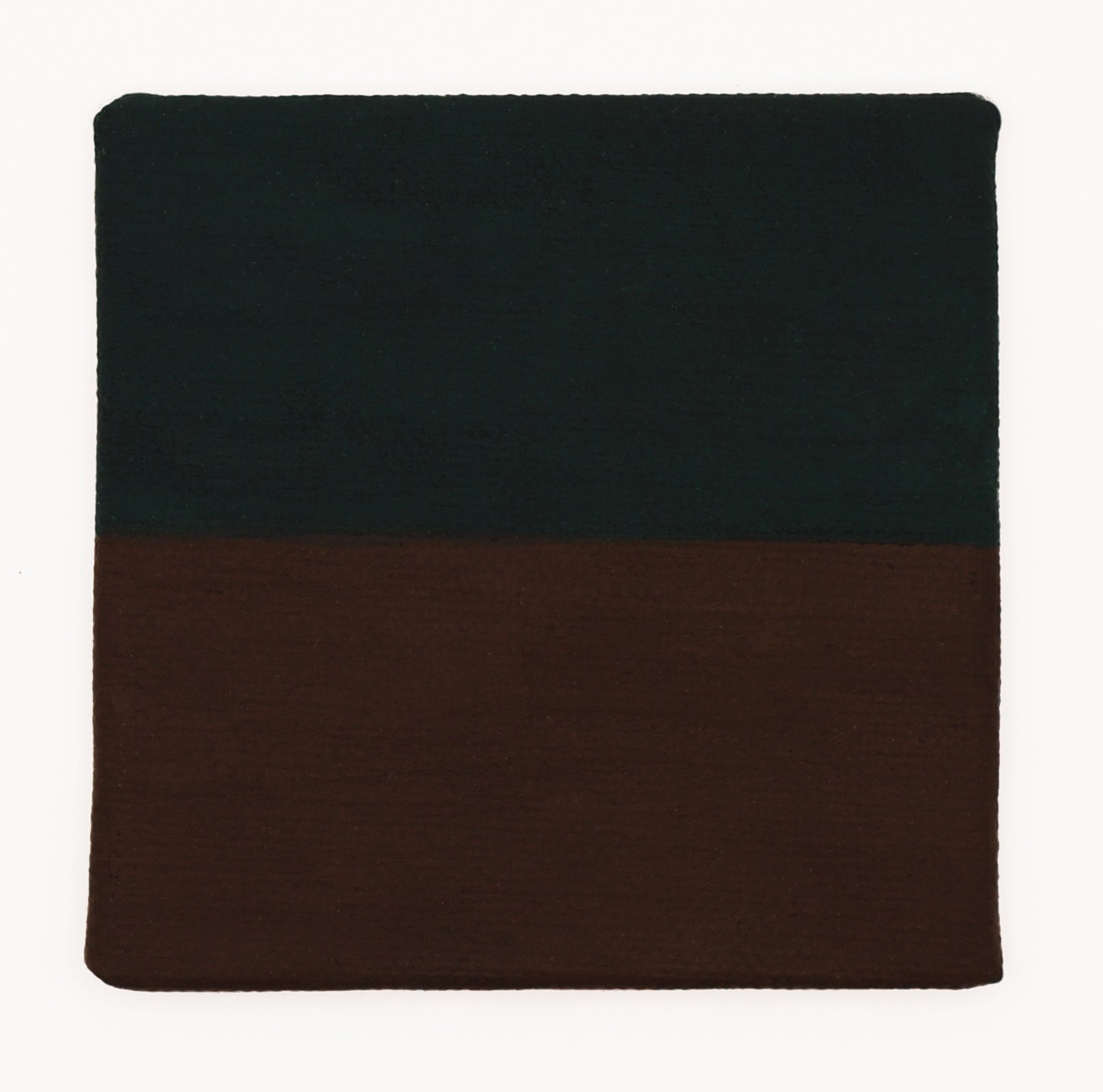  Sorrowful Yet Always Rejoicing  Untitled (Green over Brown)  Gouache on Linen l 3”x3” l 2026 