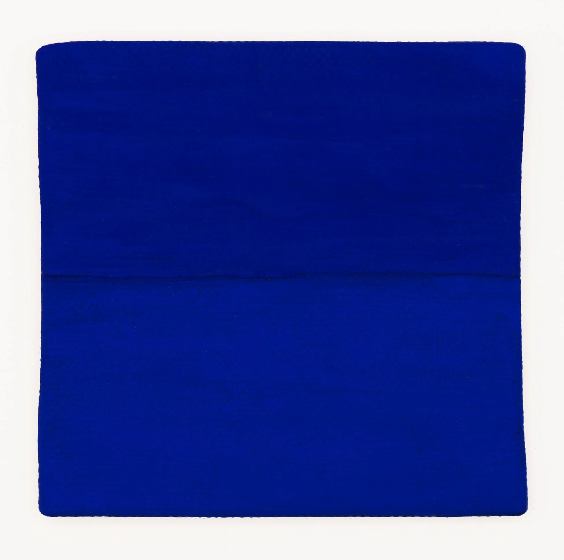  Sorrowful Yet Always Rejoicing  Untitled (Blue over Blue)  Gouache on Linen l 3”x3” l 2026 
