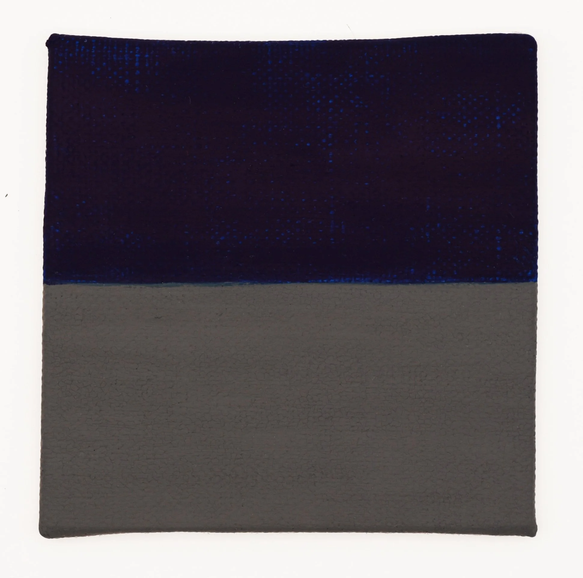 Sorrowful Yet Always Rejoicing  Untitled (Blue over Grey)  Gouache on Linen l 3”x3” l 2026 