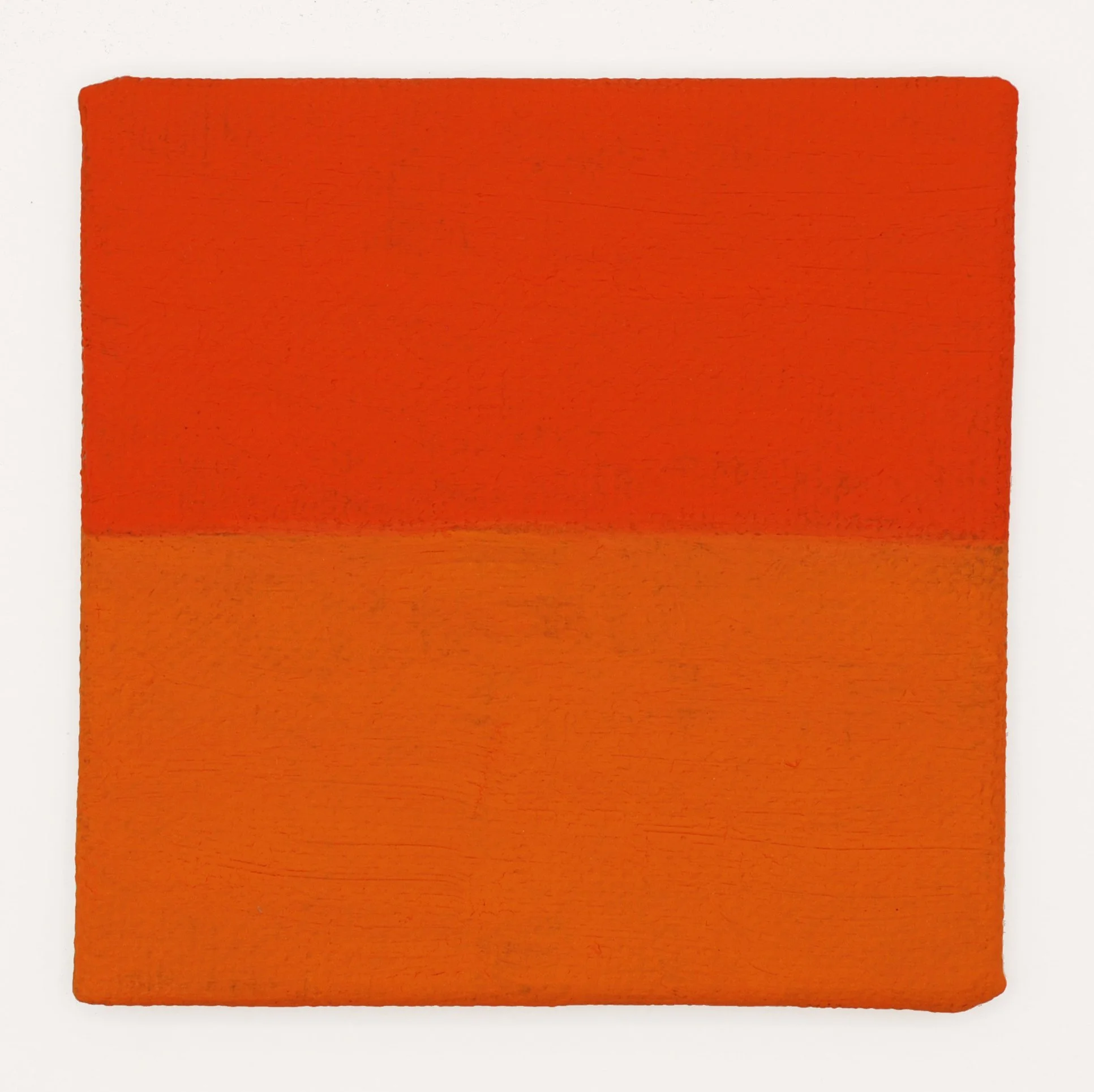  Sorrowful Yet Always Rejoicing  Untitled (Orange over Orange)  Gouache on Linen l 3”x3” l 2026 