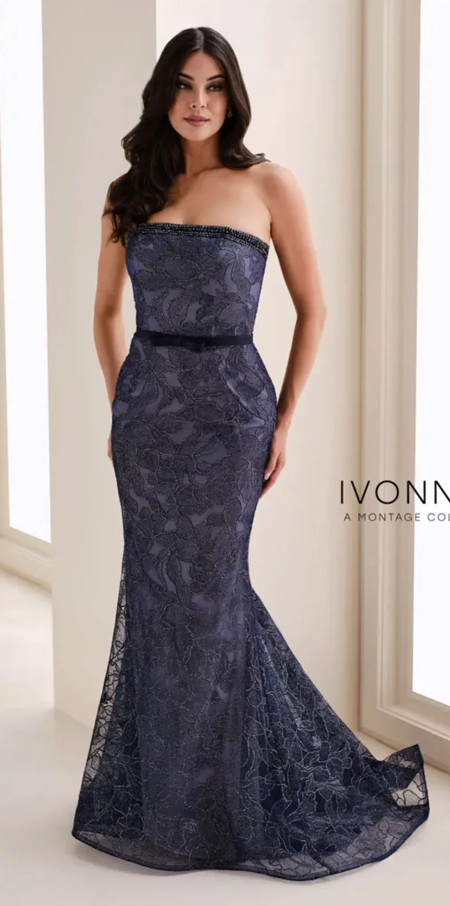 Ivonne D1203 Navy Size10