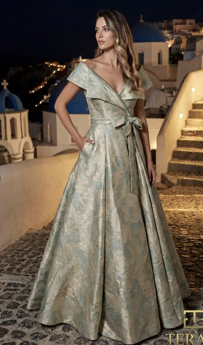 Terani 6443 Sage Gold Size14