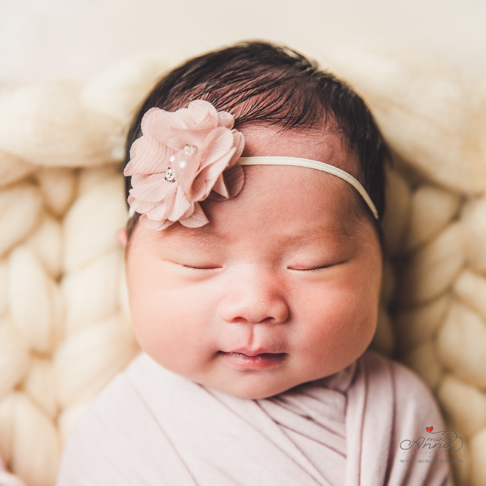 newborn baby girl portrait