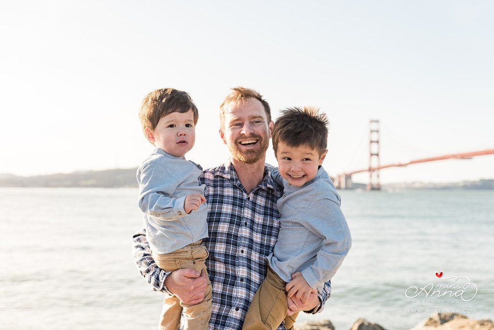 Golden Gate Bridge view from Cavallo Point during photo session
