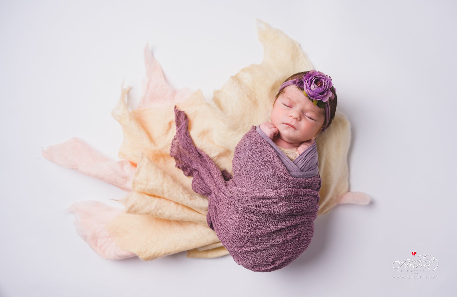 flower themed baby photo