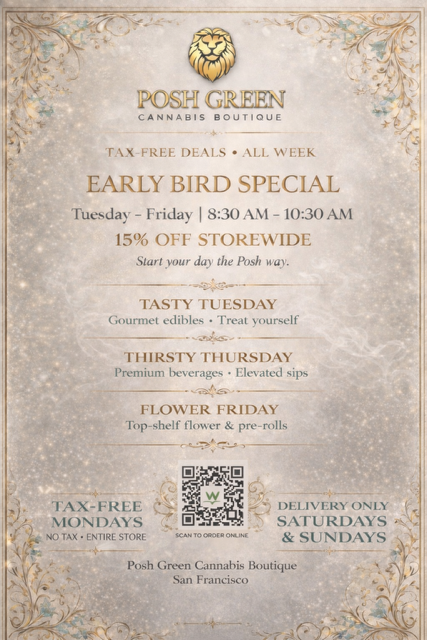 Shop Luxury cannabis online / Posh Green Cannabis Btq San Francisco