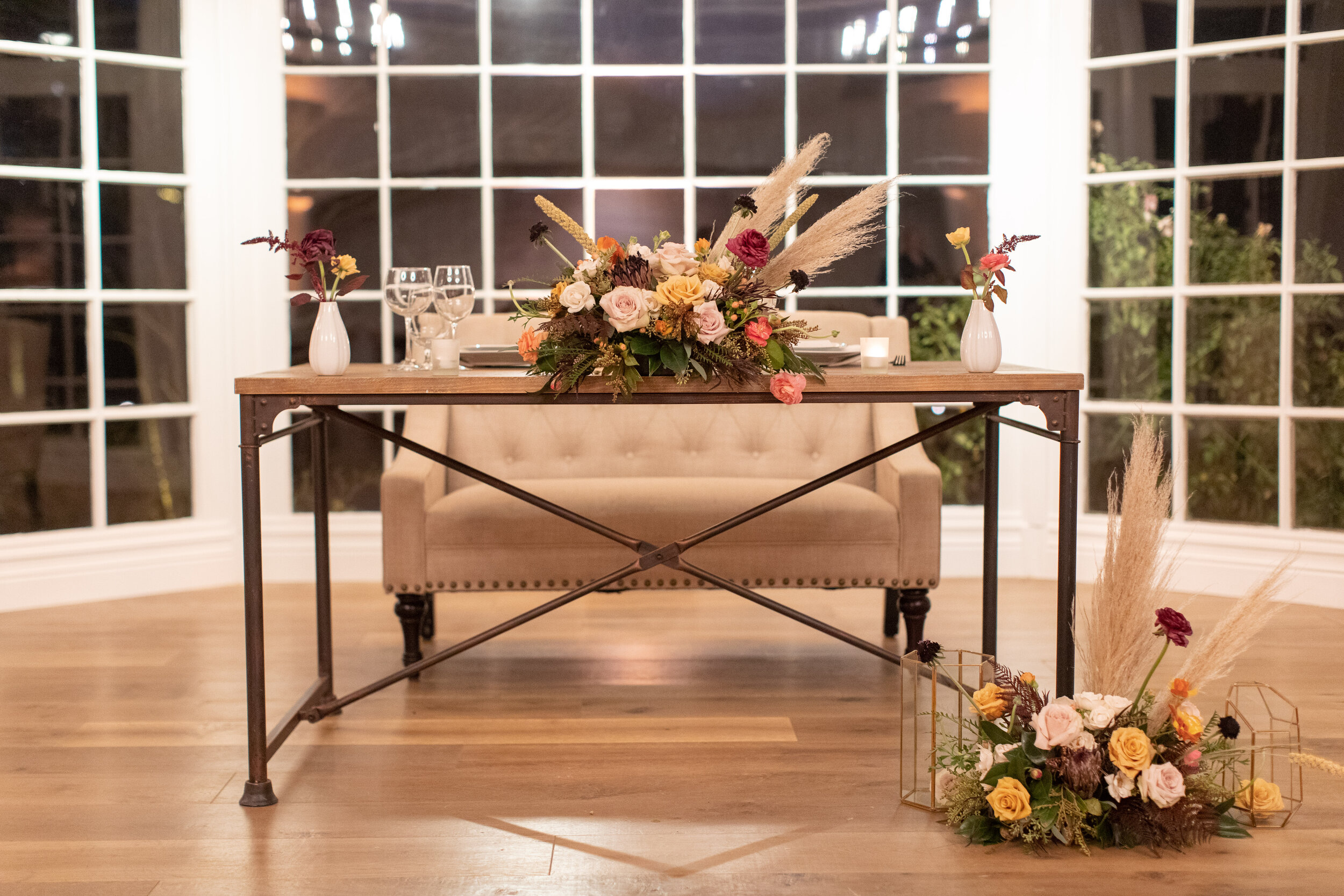 Pampas Grass Wedding Centerpiece