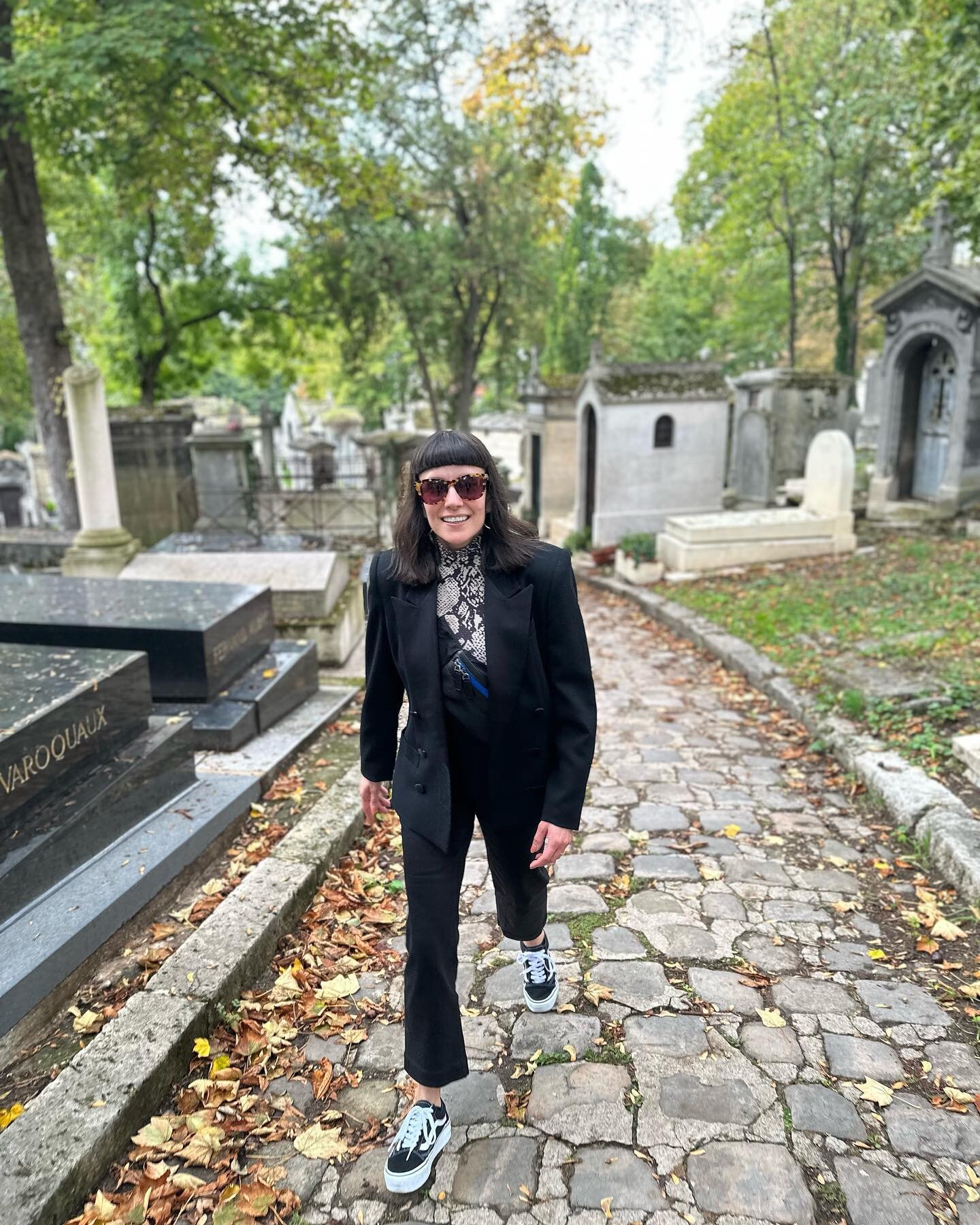 A perfect day in Paris: Strolling through P&egrave;re Lachaise Cemetery; seeing @invaderwashere art everywhere; lunch and the legendary cookies at @mokonutsbakery; visiting Degas&rsquo; ballerinas @museeorsay; eating foie gras and drinking Amer Picon