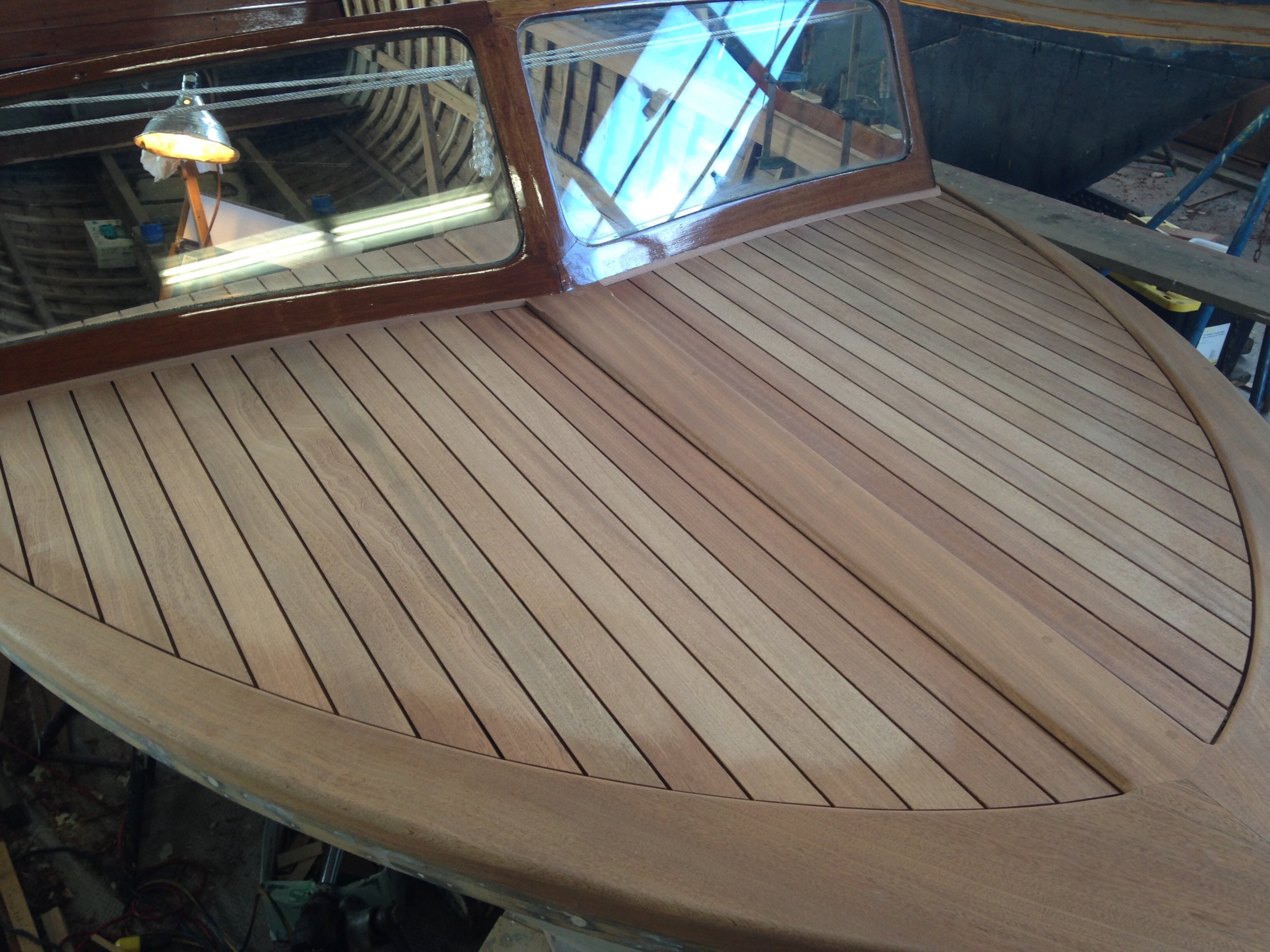 Mahogany deck restoration