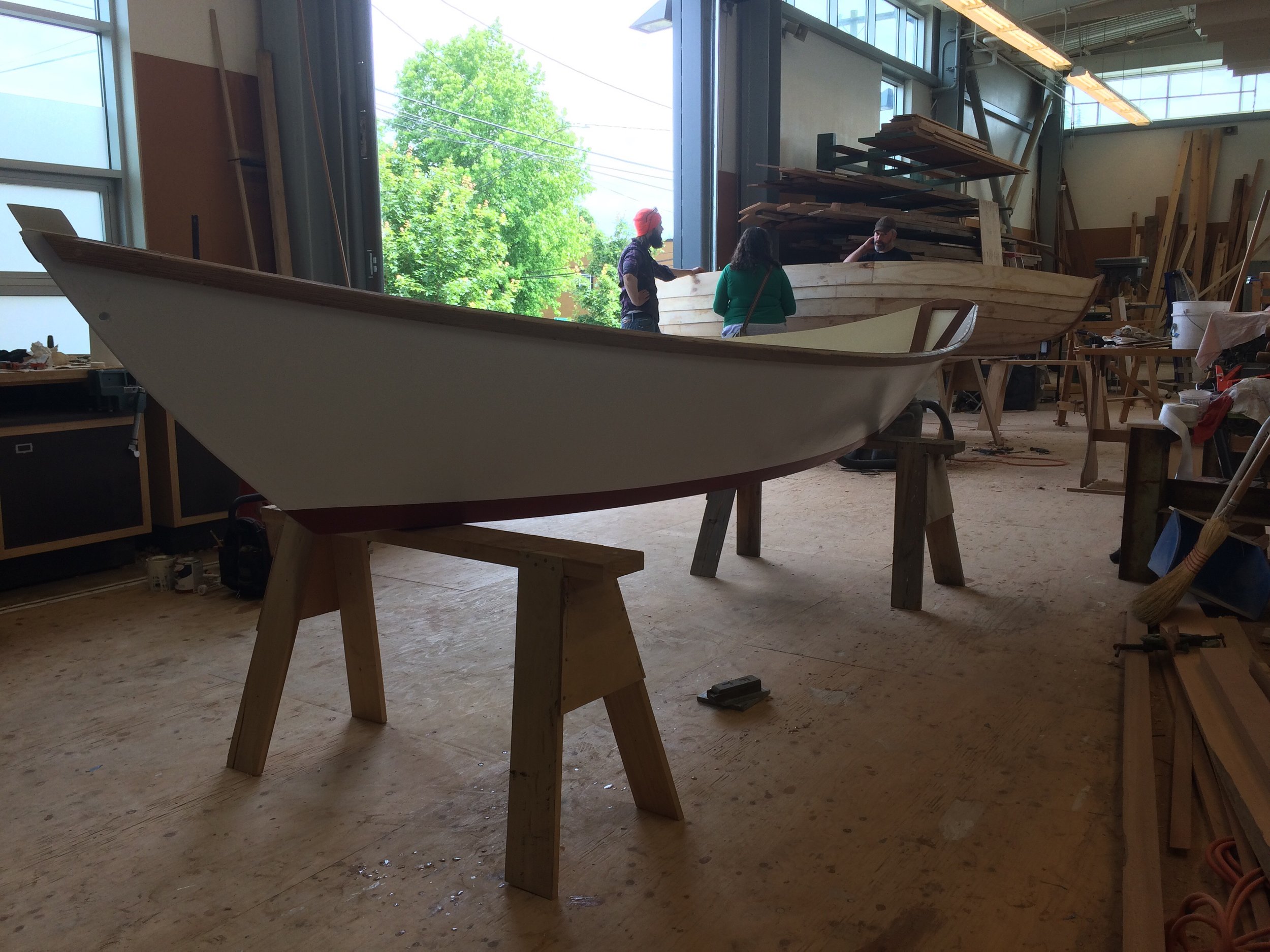 Fiberglass dory new build