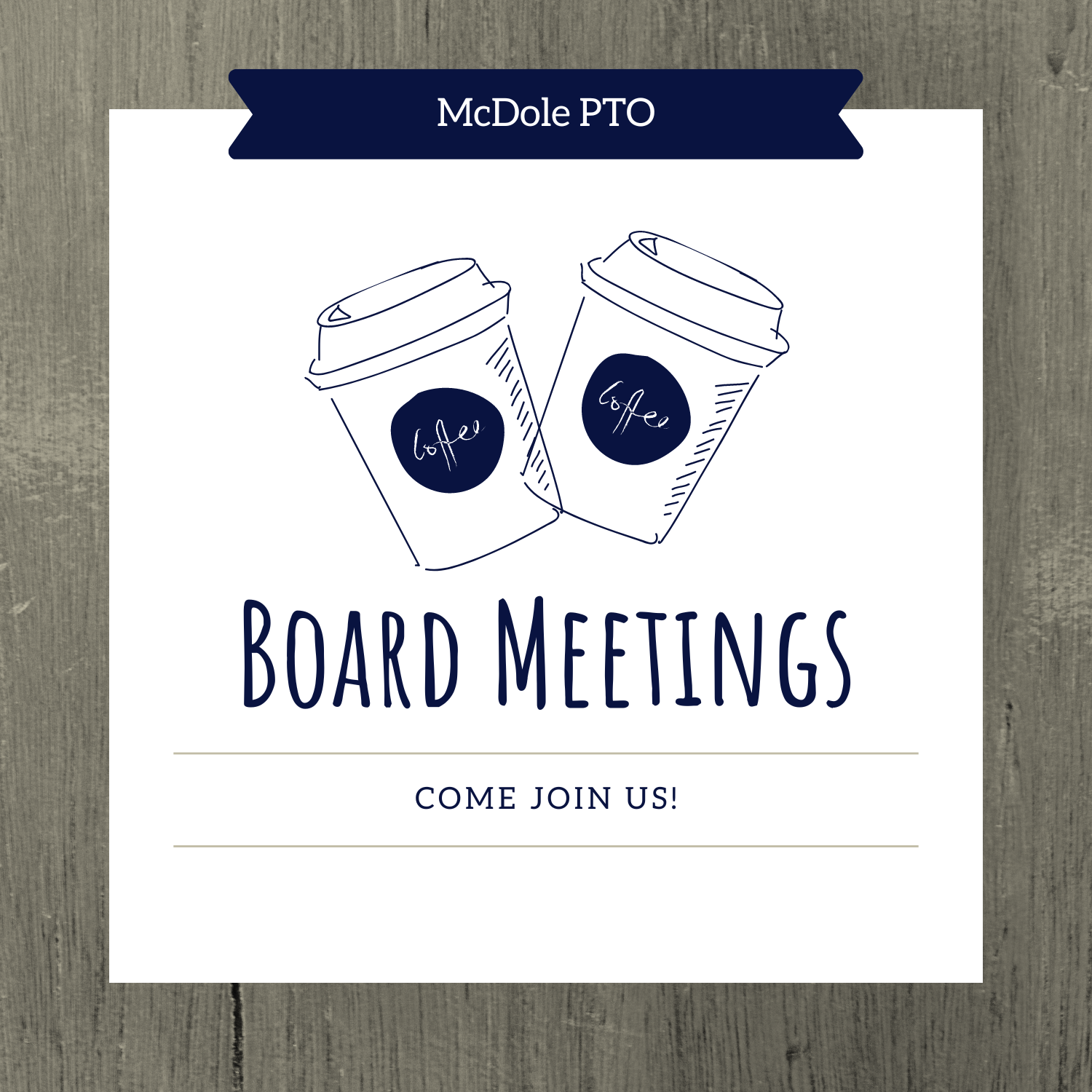 Virtual PTO Board Meeting