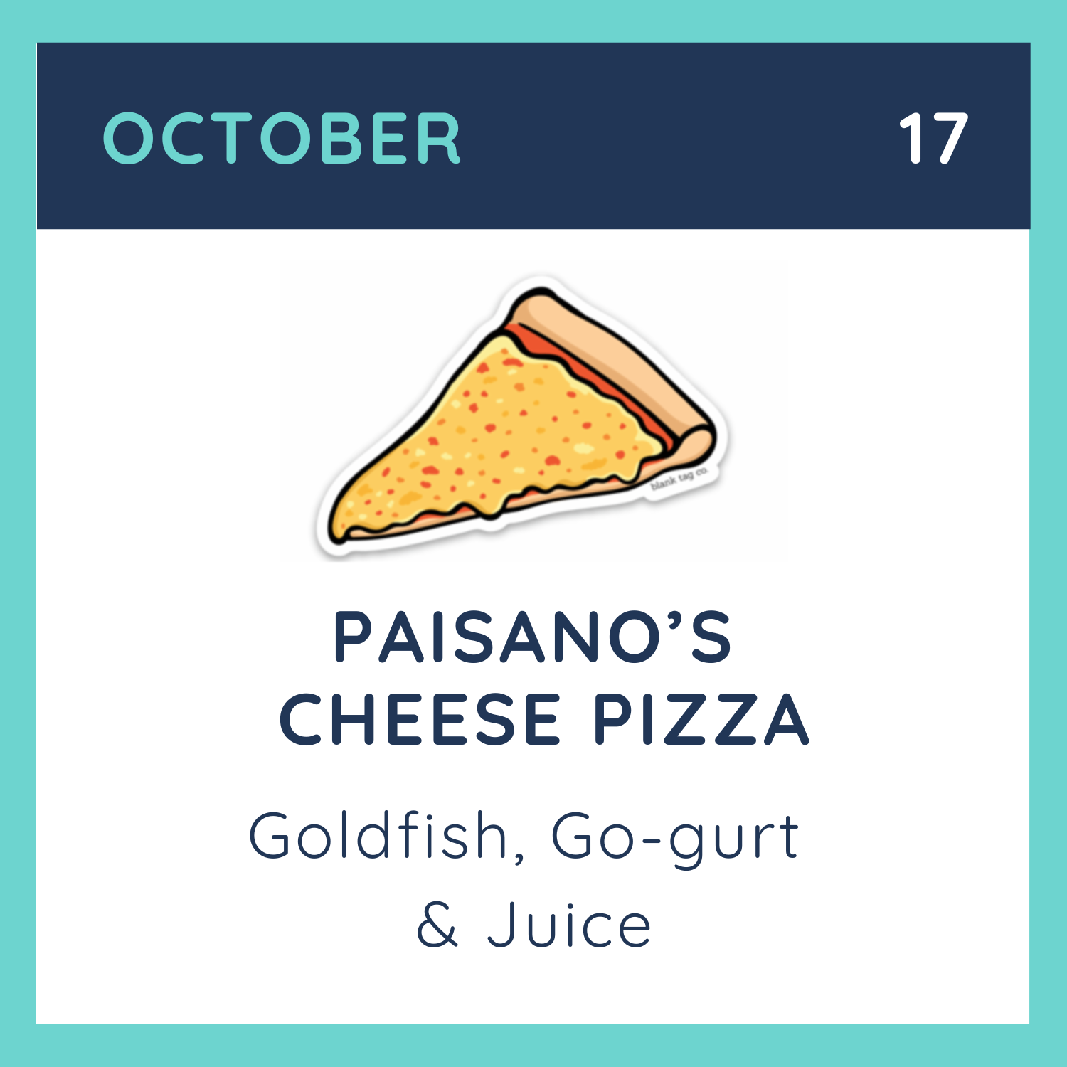 Fun Lunch - Paisano's Cheese Pizza
