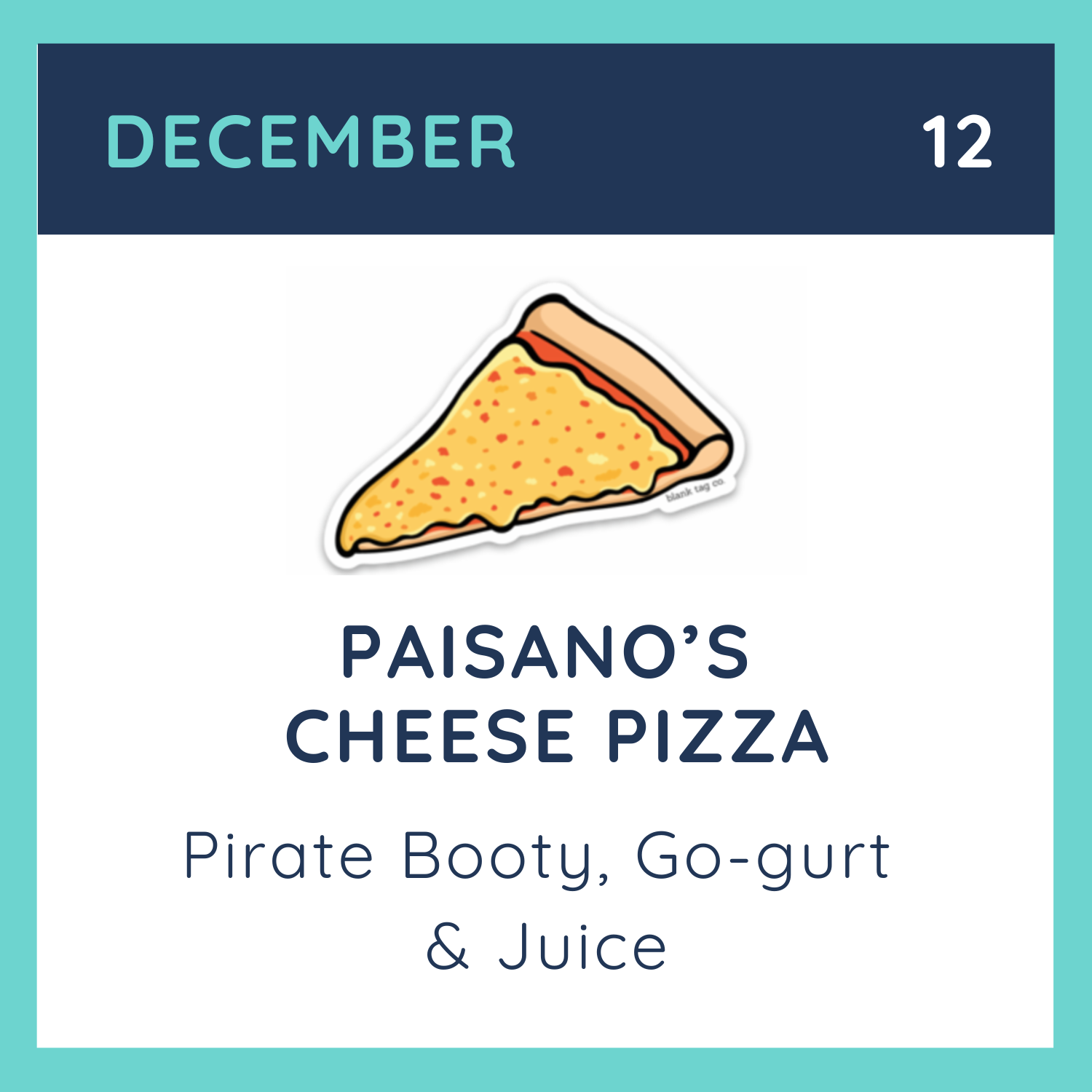Fun Lunch - Paisano's Cheese Pizza