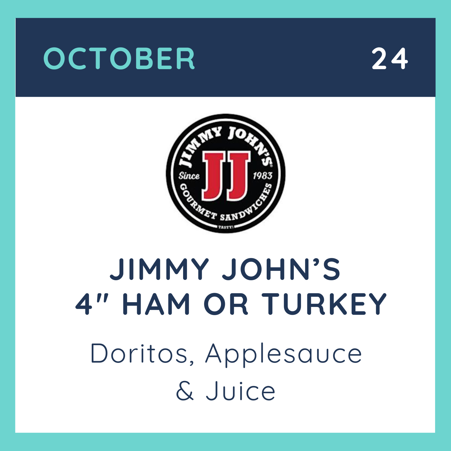 Fun Lunch - Jimmy John's Sandwiches