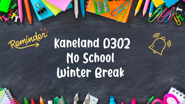 No School - Dec. 21st - Jan. 1st: Winter Break