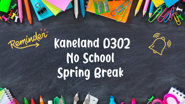 No School - Mar. 29th - Apr. 2nd: Spring Break