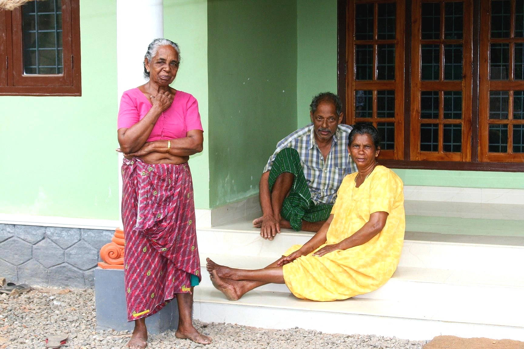 Village family in Kerala, India