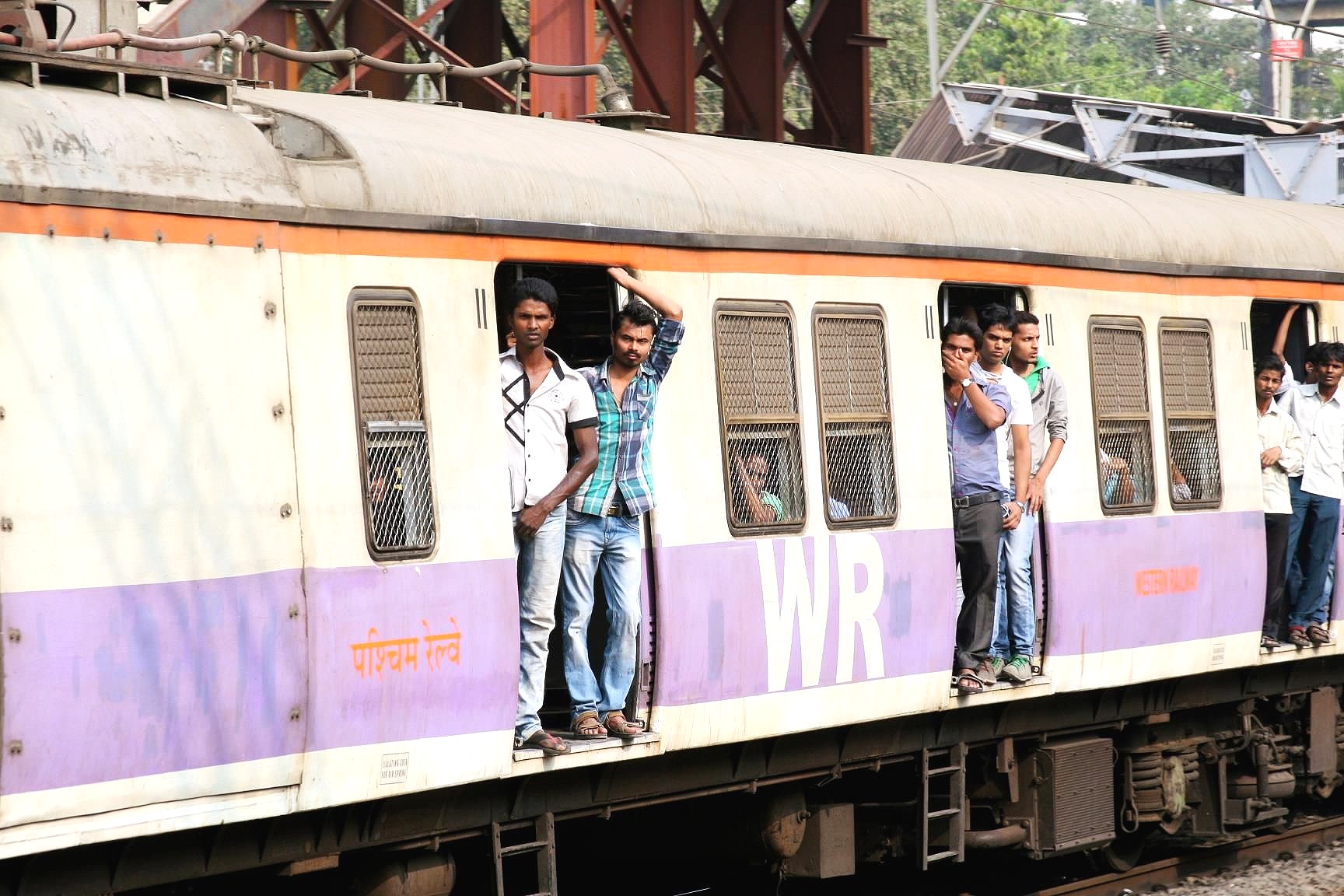 Train travel in Mumbai
