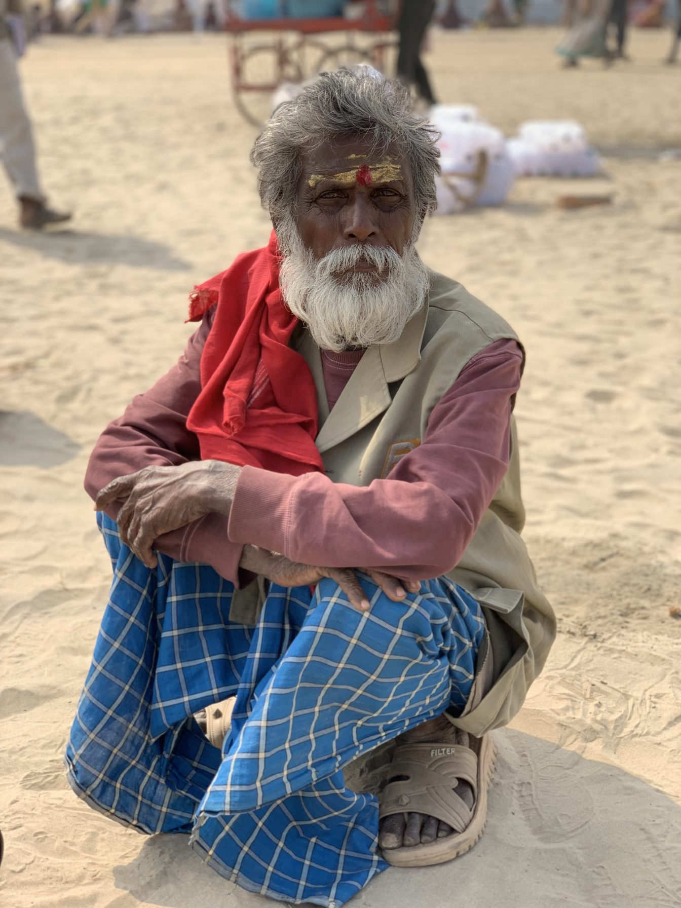 Pilgrim at Kumbh Mela, Prayagraj