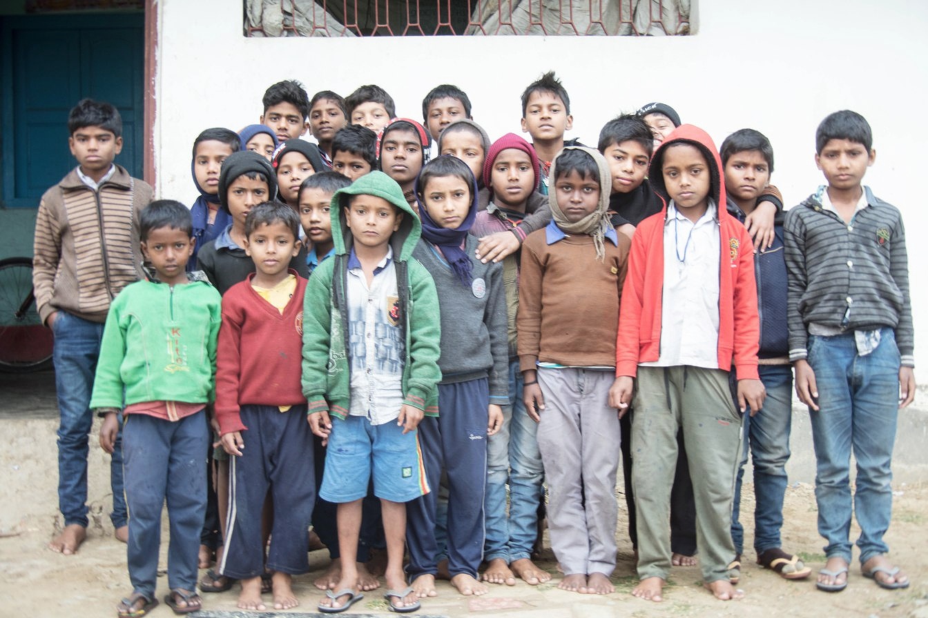 Class at local school near Bodh Gaya, India