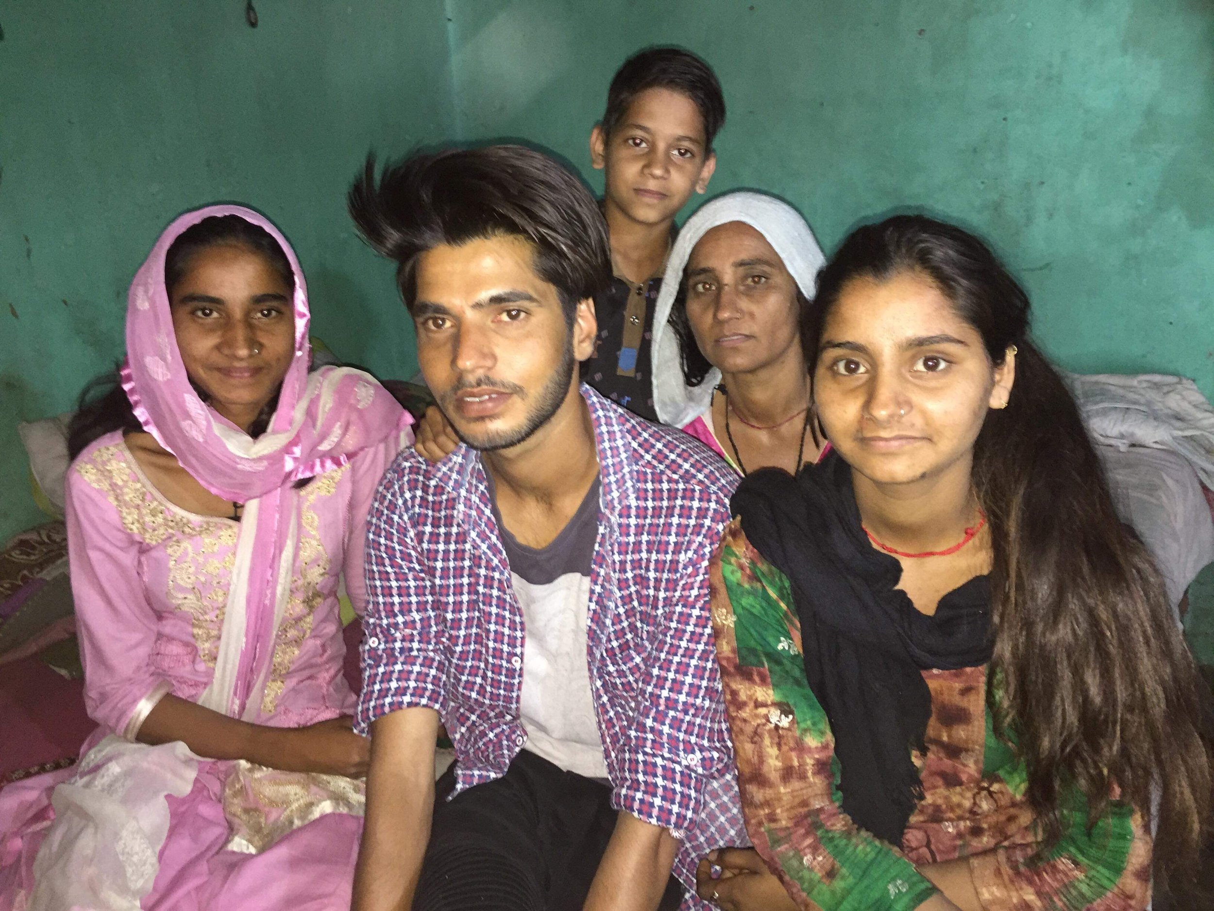 Family in Chetdu, India