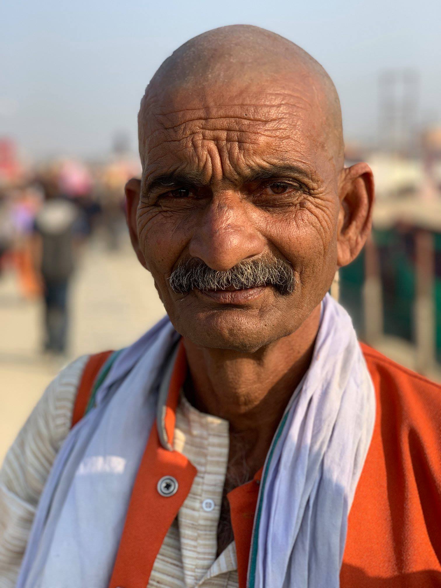 Devotee at Kumbh Mela, Prayagraj, India