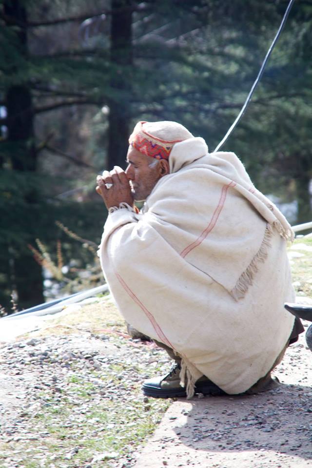 Smoke Break in the Himalayans, Dharmkot, India