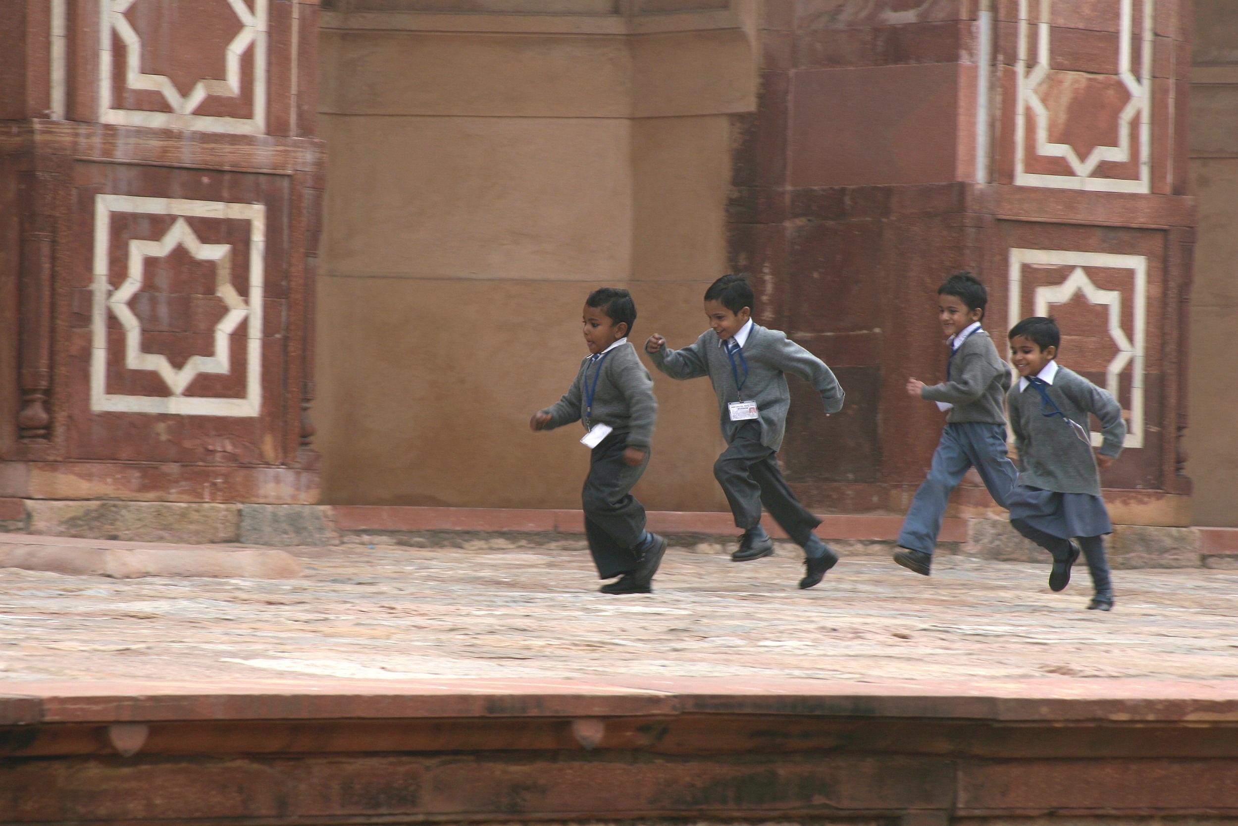 Young school boys in Dehli