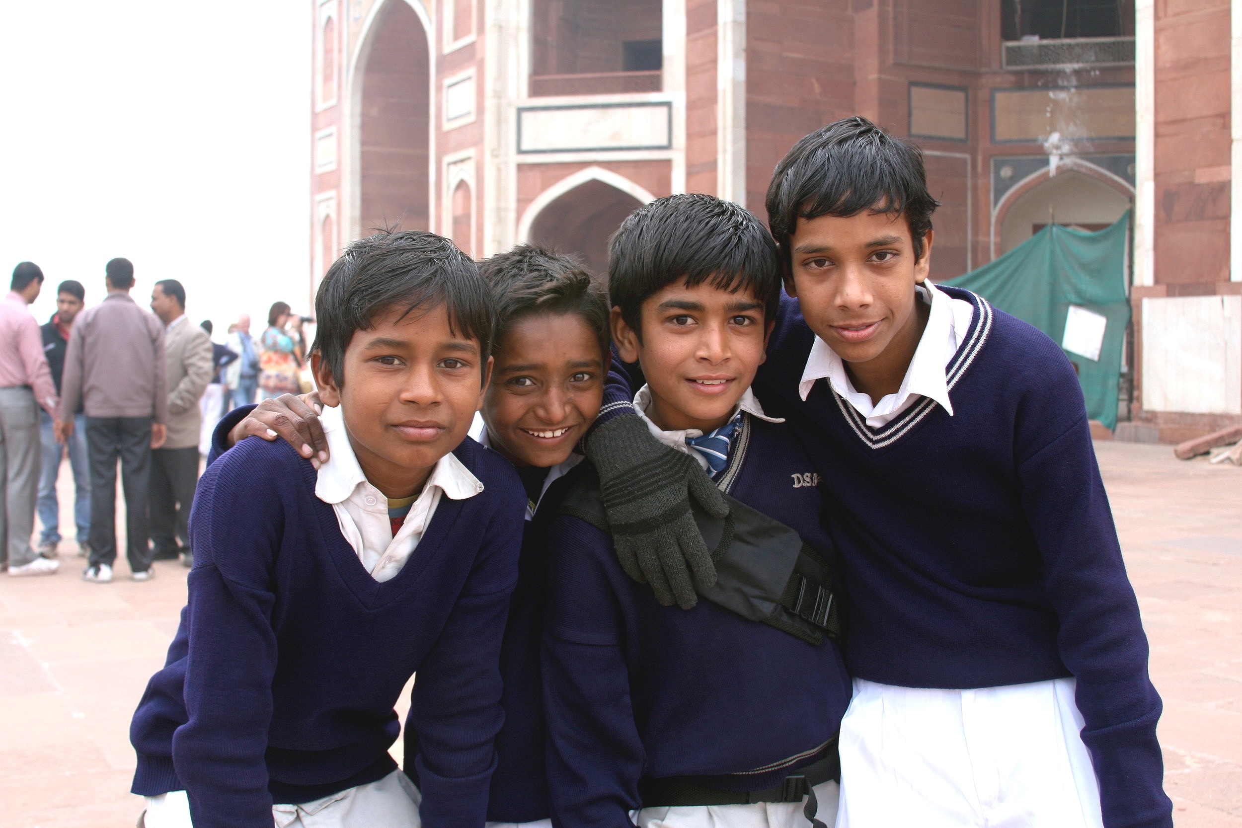 School boy selfie, Dehli, India