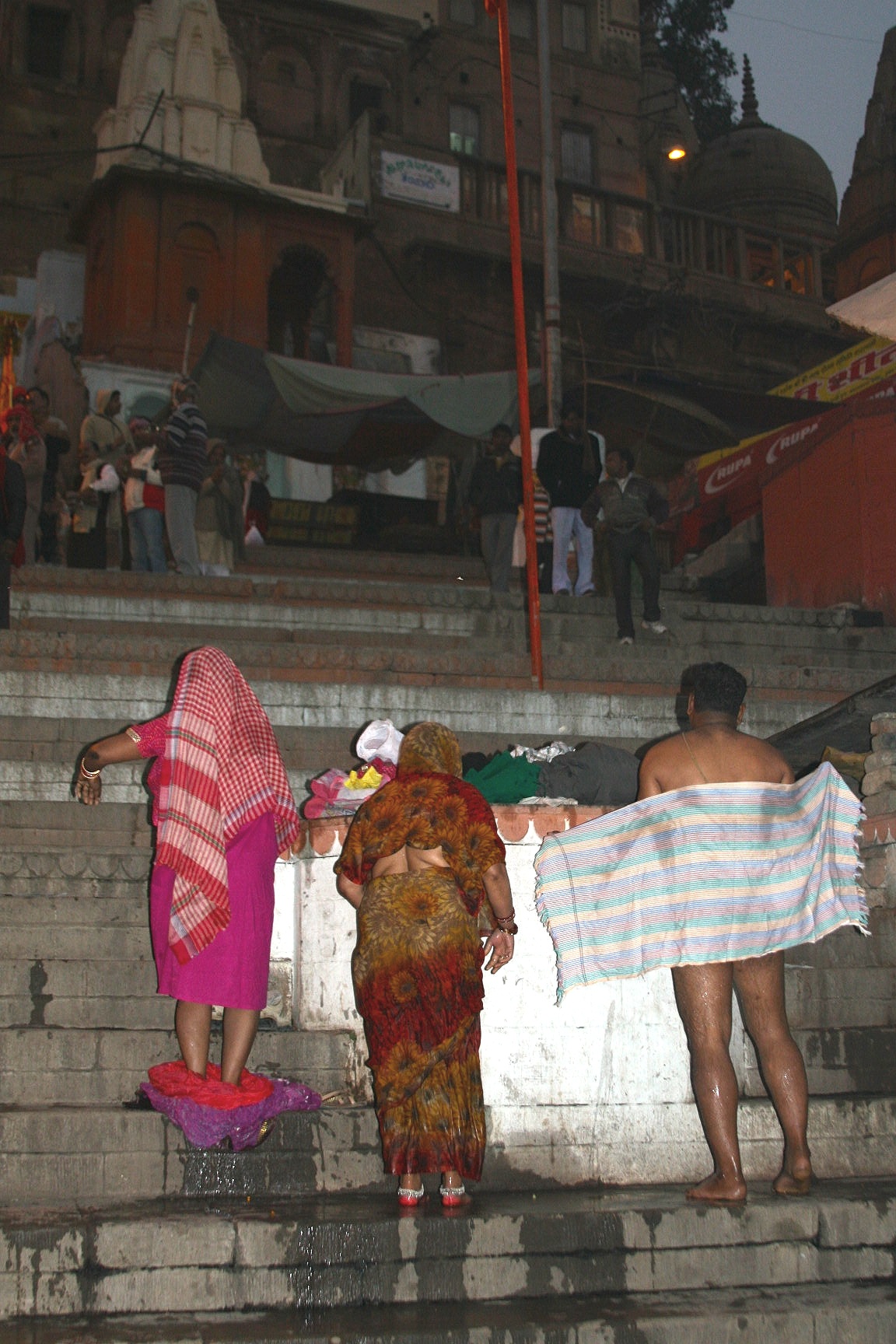 Bathing in the holy waters of Maa Ganga, Varanasi, India