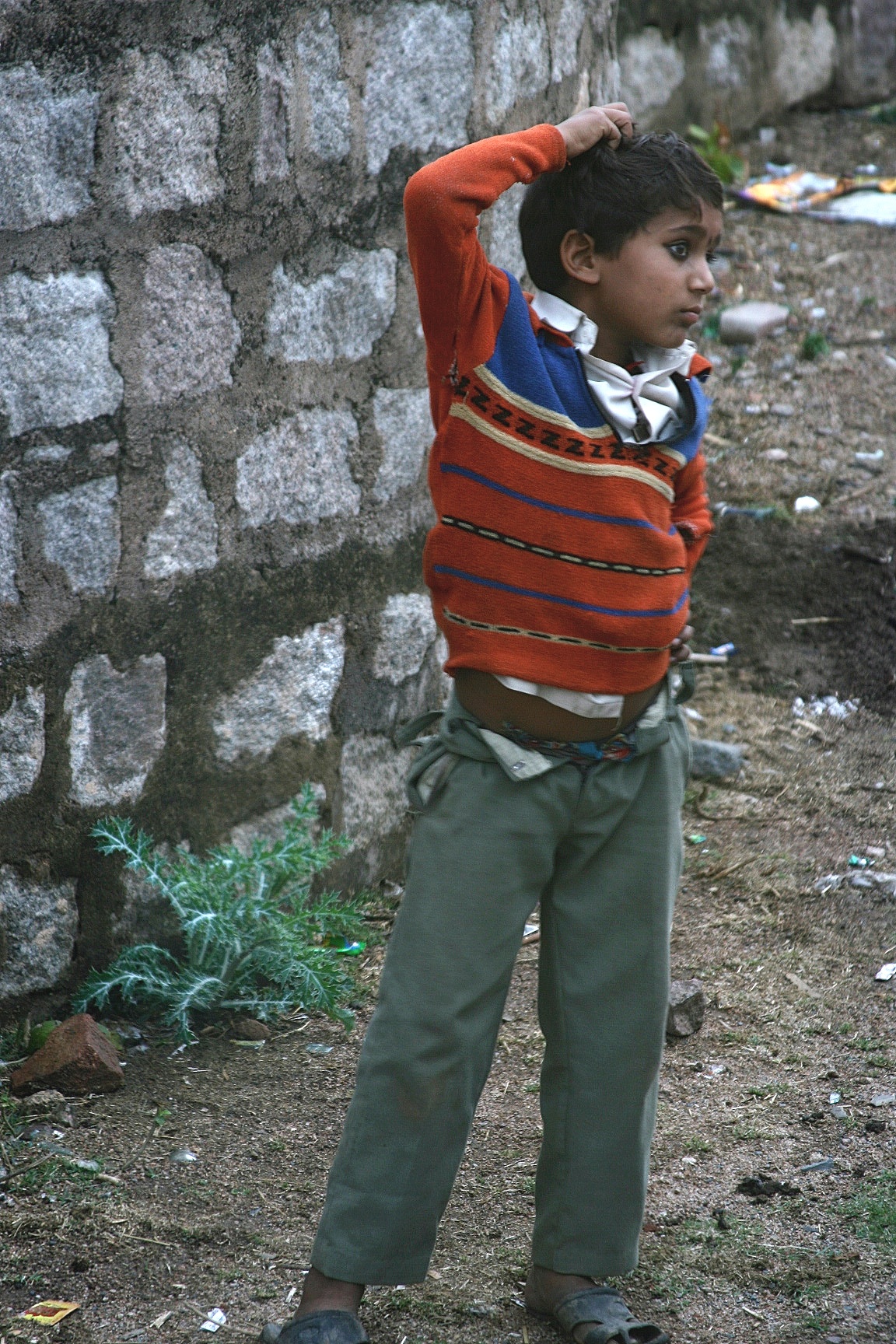 Street child, Orchha, India