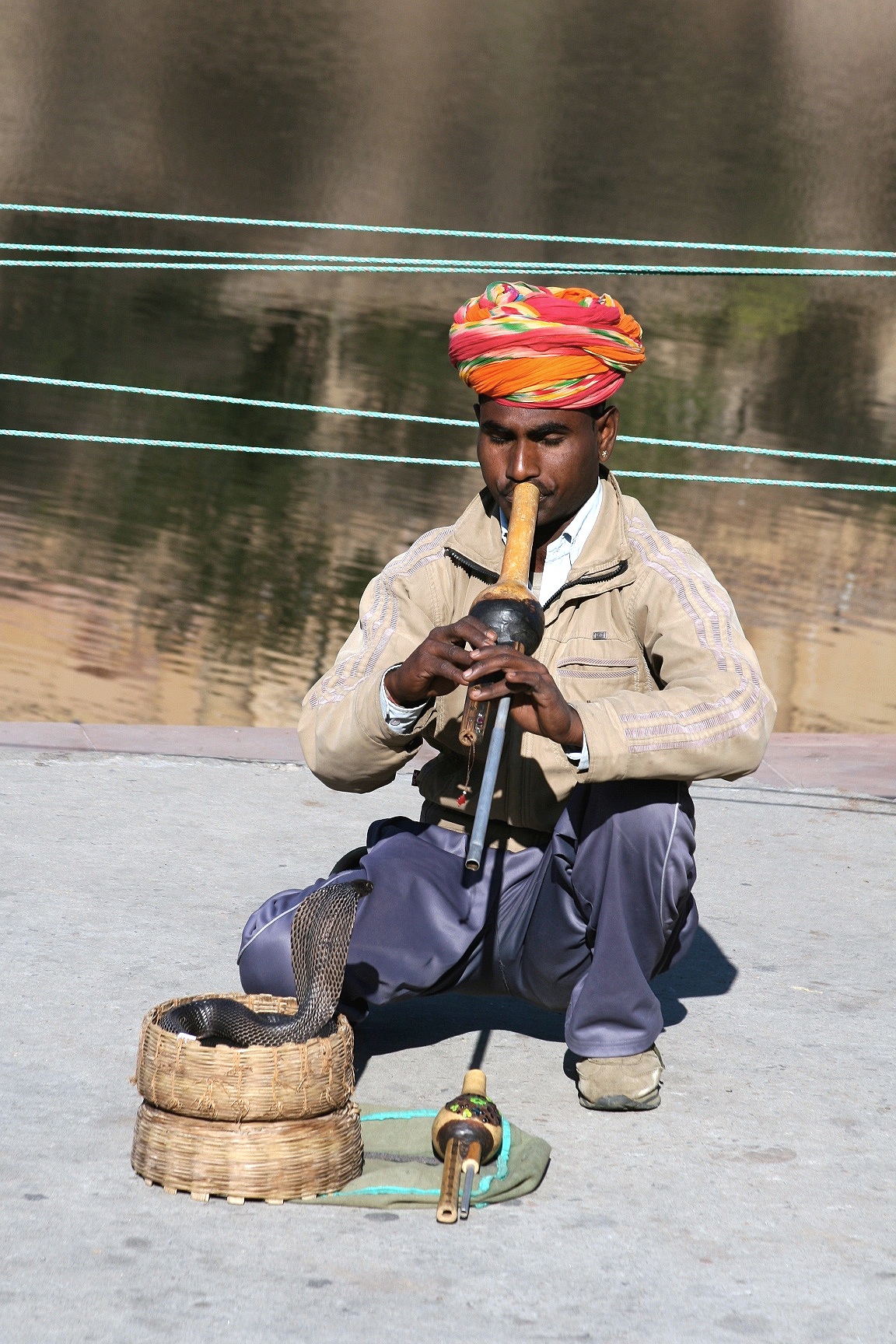 Cobra charmer, Jaipur, India