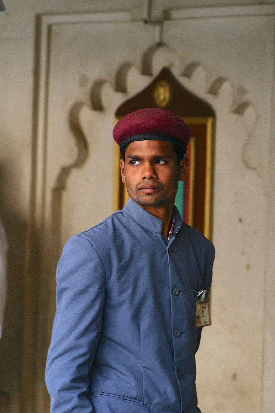 City Palace worker, Udaipur, India