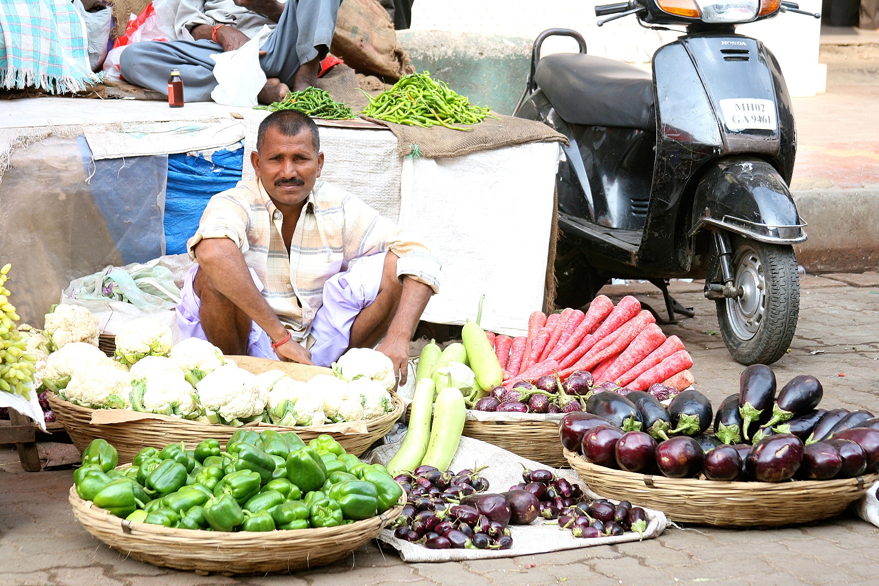 Vegetable seller, Mumbai, India