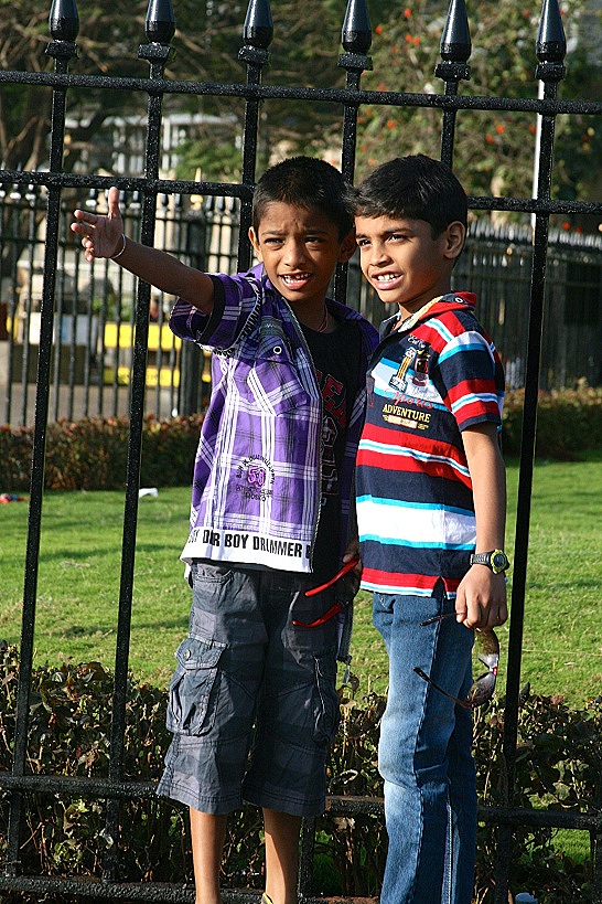 Boys in the park, Dehli, India