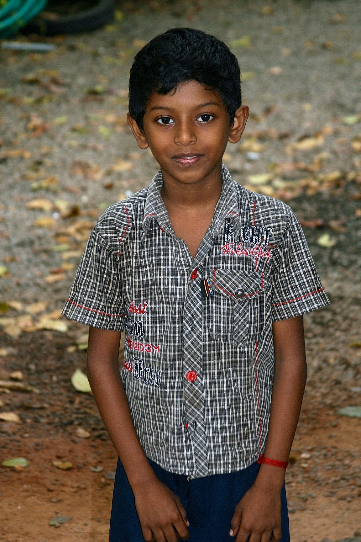 Village boy Kumarakom, Kerala, India