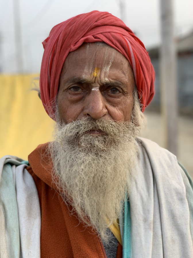 Pilgrim at Kumbh Mela, Prayagraj