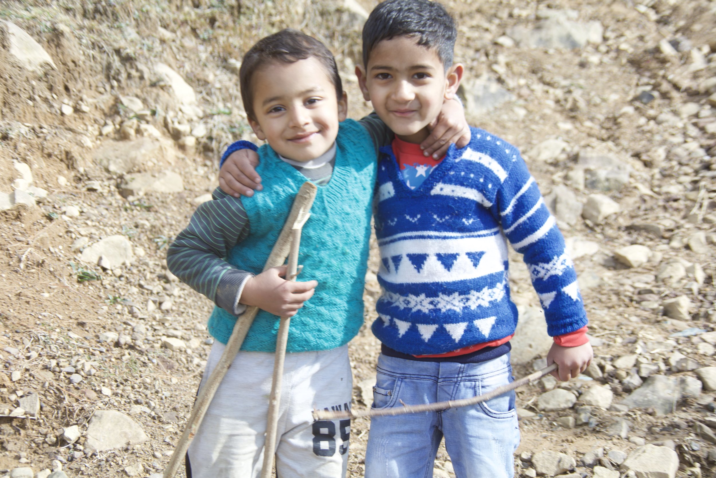 Brothers in Barnet, India