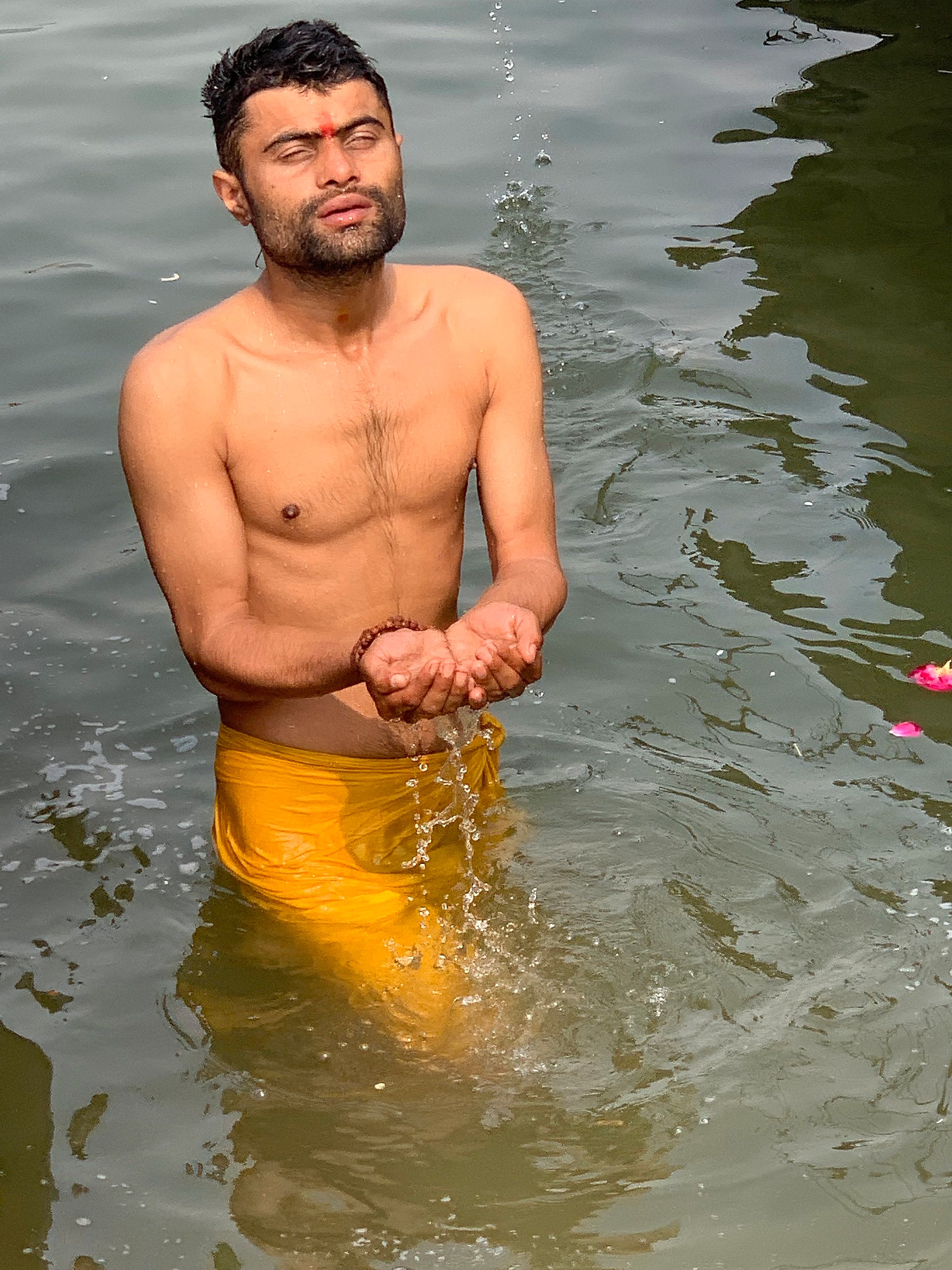 Pilgrim at Kumbh Mela, Prayagraj